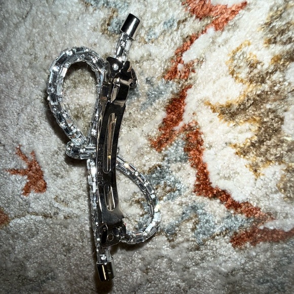 Made in France Rhinestone hair barrette - Picture 5 of 6